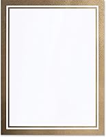 Vista 3 de PaperDirect Papel metálico dorado brillante de locura invitando a eventos especiales, papel de papel, papel de borde, membrete de 8.5 x 11, 100