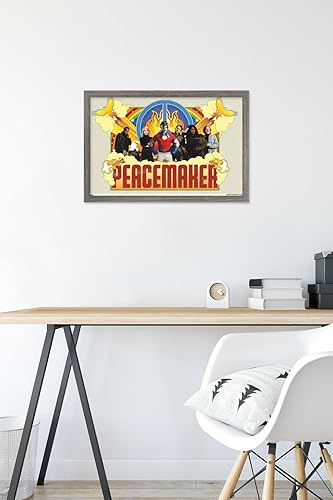 Miniatura 73 de Trends International DC Comics TV Peacemaker - Póster de pared grupal, 34 pulgadas de largo x 22.4 W, versión premium sin marco