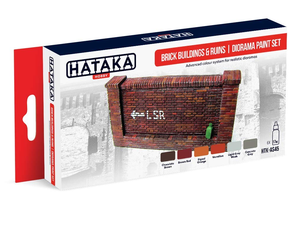 HTK-AS45 Brick buildings & ruins | diorama paint set