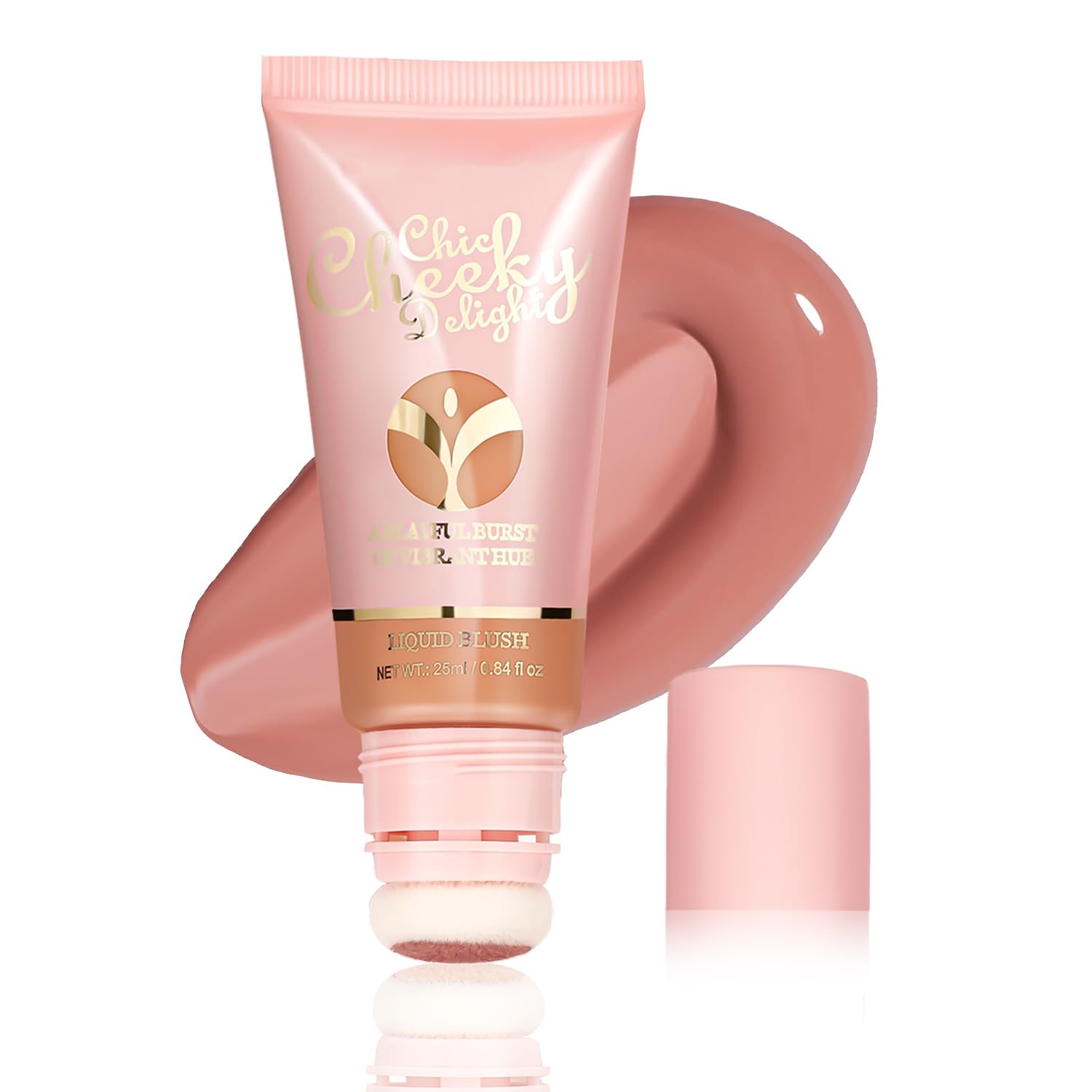 Liquid Blush for Cheeks,Matte Natural Face Blushes Cream, Lightweight, Long-lasting, Highly pigmented formula for women Blush Makeup. (#04, 25ml)