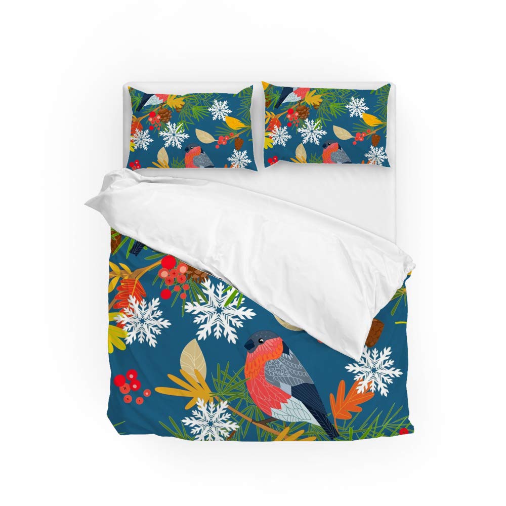 Parure de lit Super King CHEHONG drap bleu ultra doux pour chambre