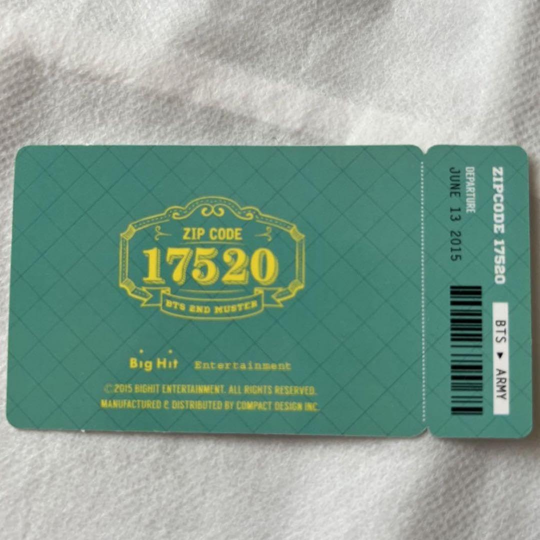 BTS 2ND muster フォトアルバム　チケットトレカ BTS 2ND muster フォトアルバム チケットトレカ