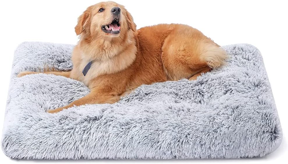 NeoStyle Large Dog Bed, Plush Soft and Comfortable Pet Bed, Non-Slip Bottom Washable Dog Mat, Suitable for Medium and Large Dogs (X-Large(70 * 105cm), Grey)