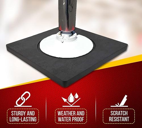 Miniatura 30 de Mytee Products Paquete de 4 almohadillas de refuerzo medianas de 24 x 24 pulgadas y 1.5 pulgadas, color negro para grúa, camión de auxilio, remolque