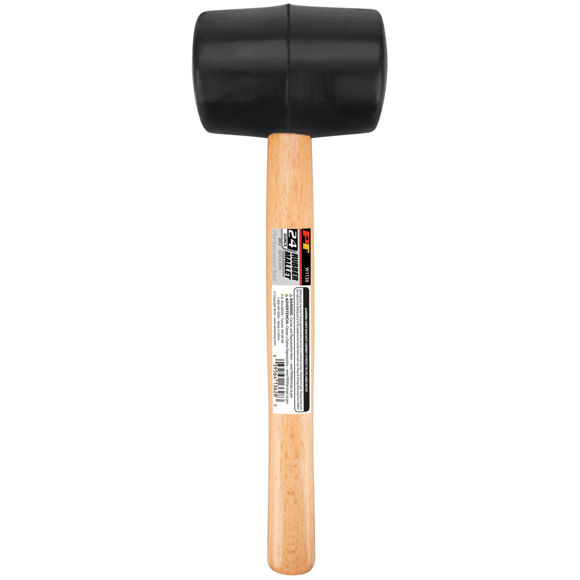 Performance Tool Herramienta W1138, mazo de goma de 24 onzas