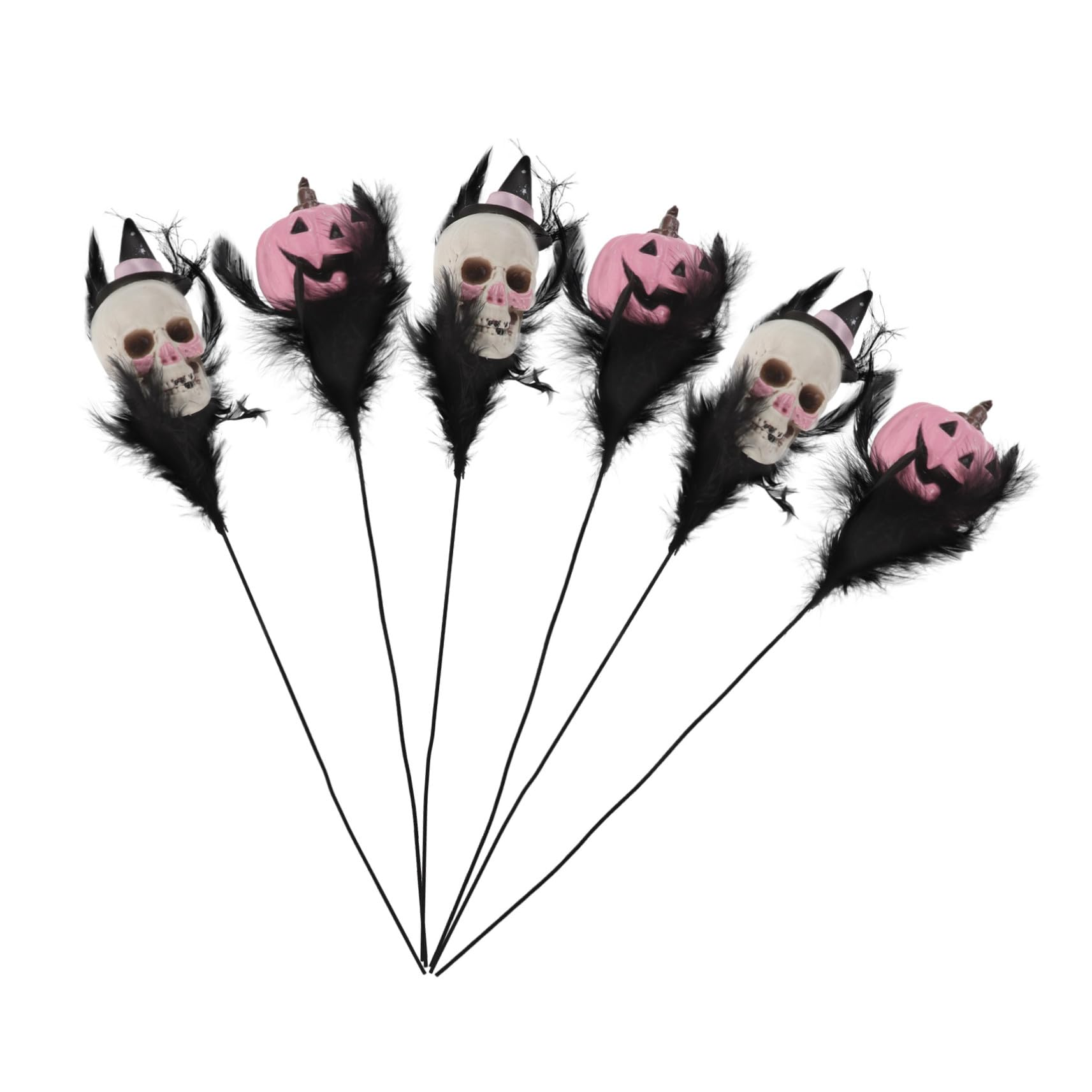 Pics Crâne Citrouille Tiges Fleurs MAGICLULU pour Remplacer les Fleurs Périssables d'Halloween