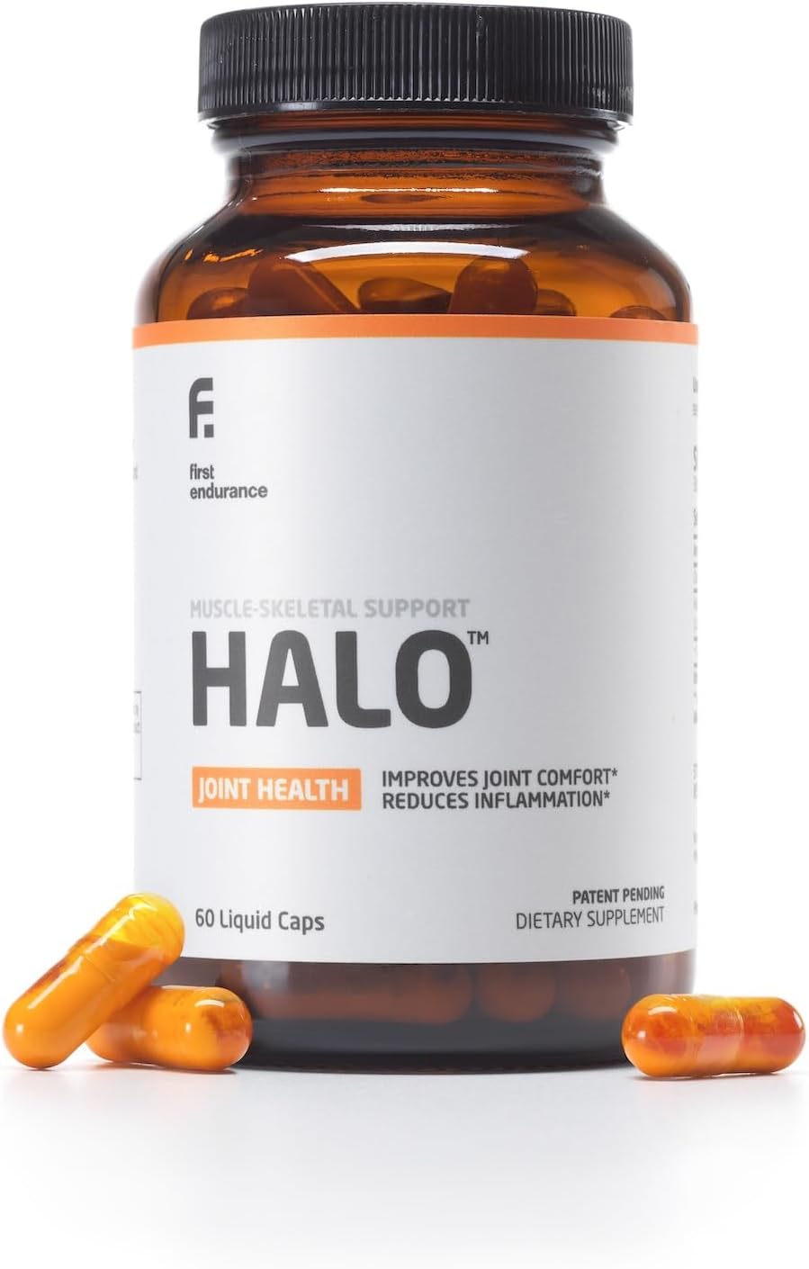 - FIRST ENDURANCE Halo Joint Health Supplement - Krill Oil, Choline, Curcumin, Improves Joint Comfort, Accelerates Recovery, Superior Absorption Extra Strength Joint Support, 60 Liquid Capsules