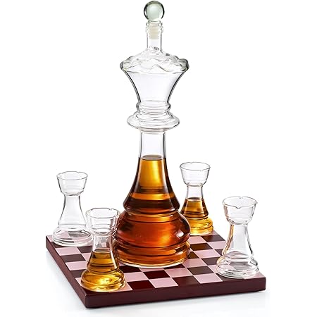 Amazon.com | BARCONIC 32-piece Chess Shot Glass Set - 2 Ounce: Shot Glasses