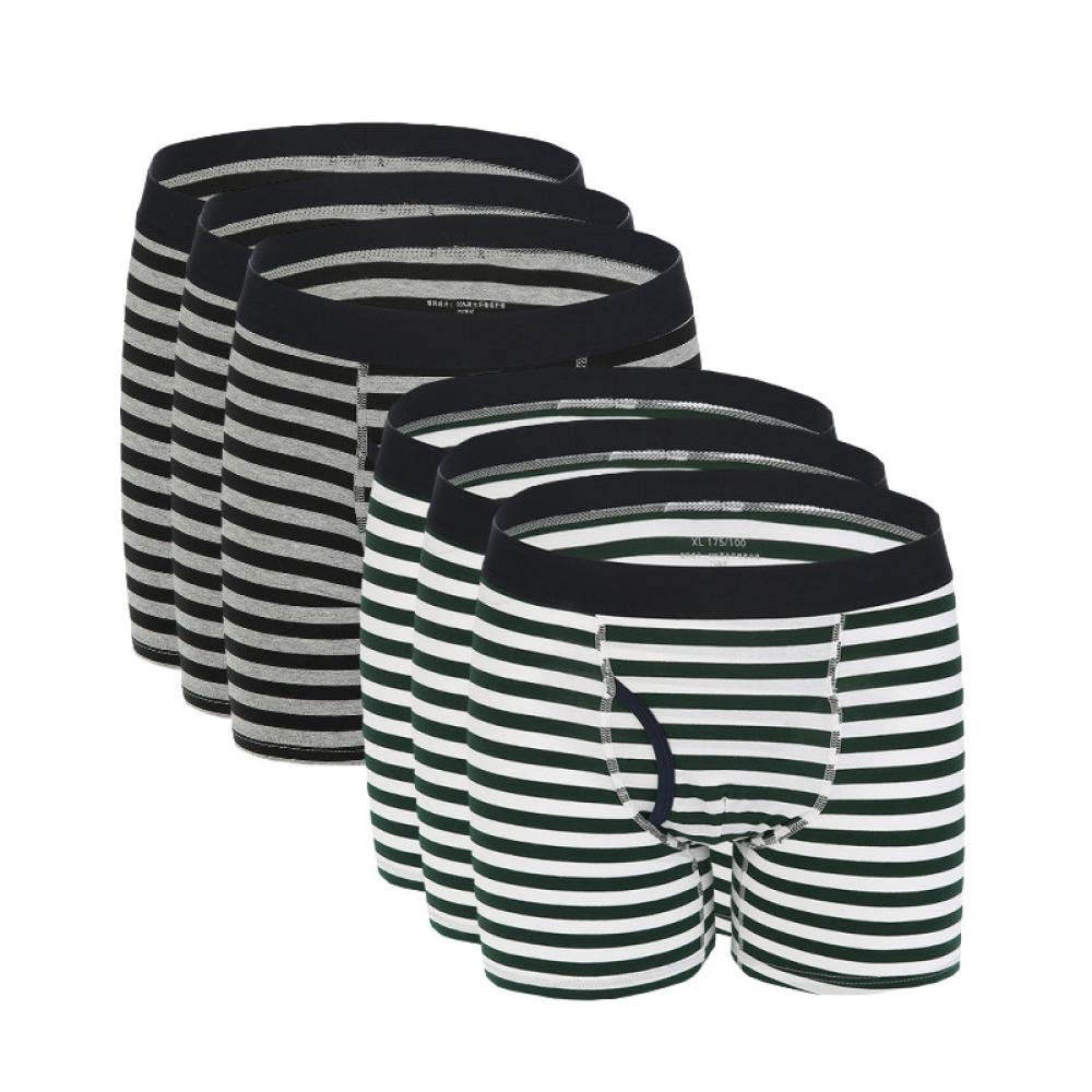 Calzoncillos Masculinos Algodón Hombres S Boxers Shorts Ropa Interior De Gran Tamaño Moda Sexy Calzoncillos Masculinos Tallas Grandes (Paquete De 6) Stely A