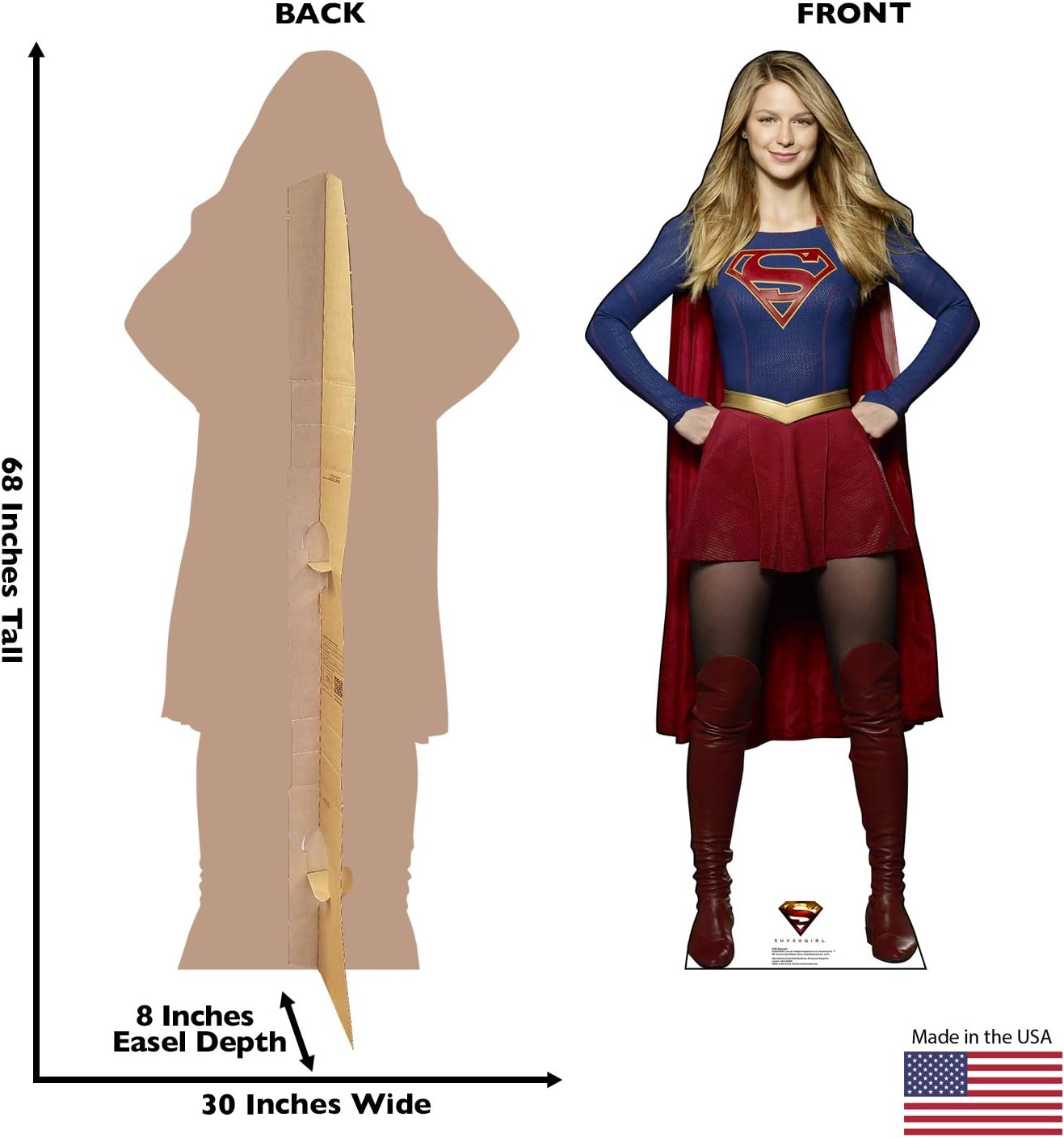 Cardboard People Supergirl Life Size Cardboard Cutout Standup