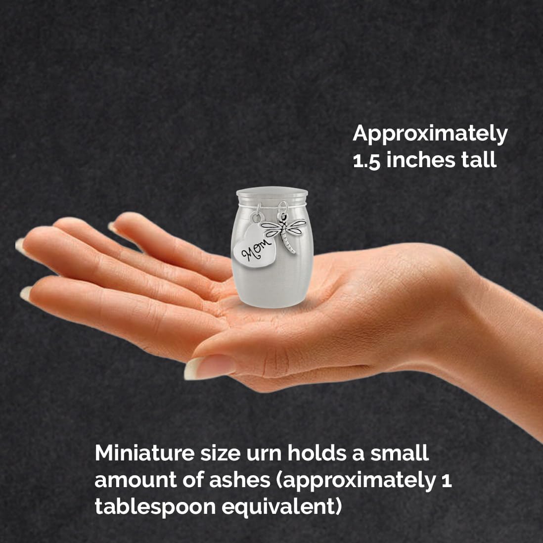 Small Urn for Mom Dragonfly Mini Urn Cremation Ashes Holder Keepsake