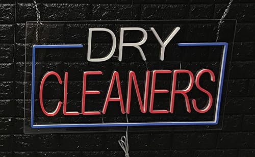 Miniatura 4 de Señal de neón LED para tintorería 33 pulgadas de largo x 18 pulgadas de alto #31072