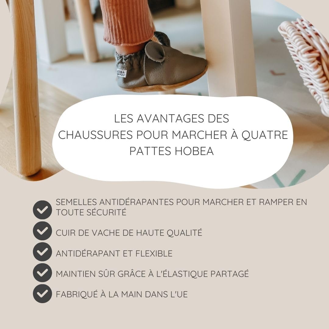 HOBEA-Germany Chaussures pour marcher à quatre pattes pour garçons et filles dans différents designs