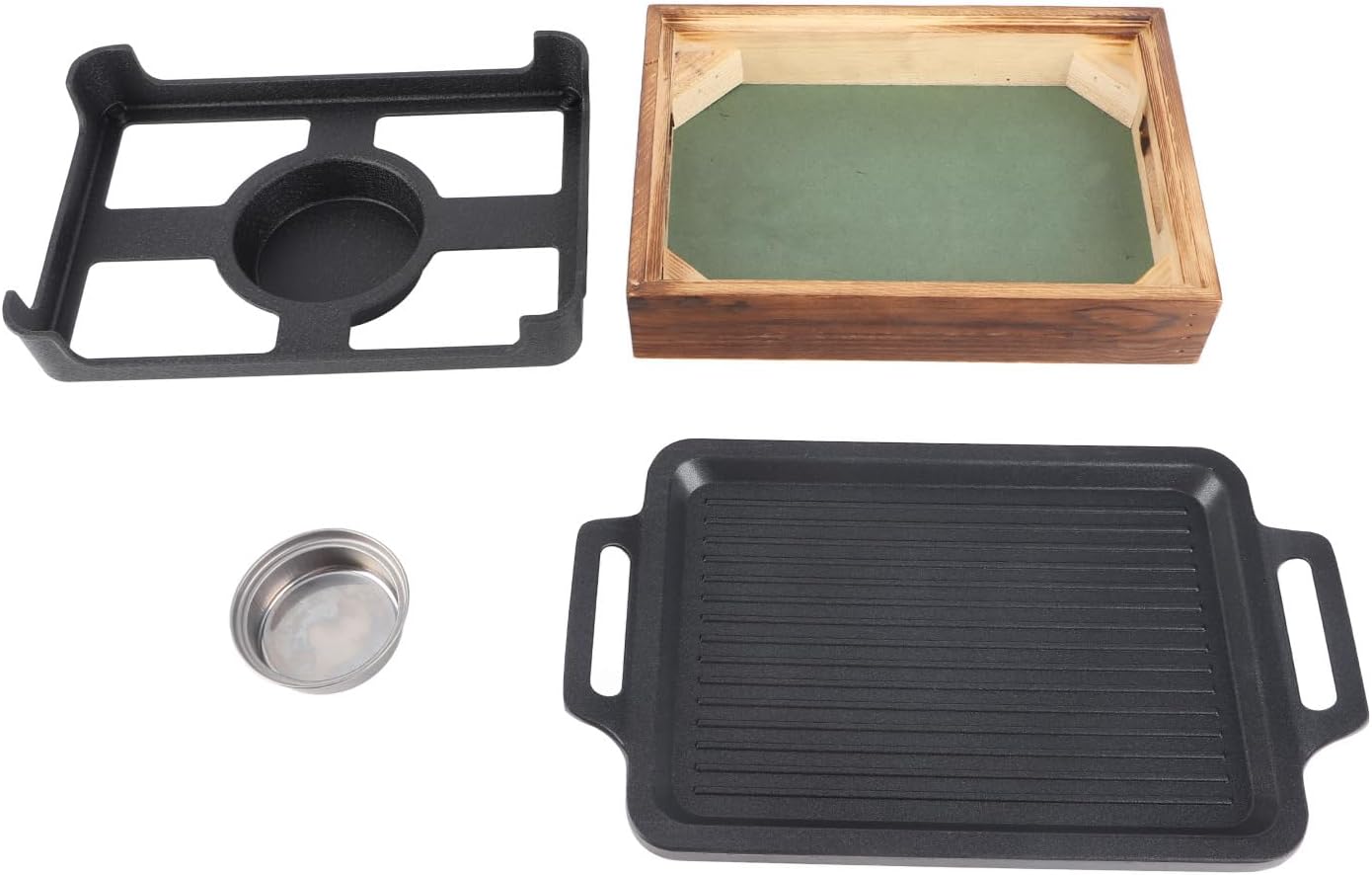 Portable Charcoal Grill, Folding Camping BBQ Grill with Catcher, Compact Lightweight Tabletop Grill for Outdoor Backyard Picnic Tailgating Travel