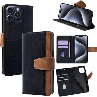 Phone Cover Compatible with Kyocera Android One S9 / KC S304 / Digno Sanga Edition KicktandCard Slot WalletPhone CaseMagnetic Closure Black