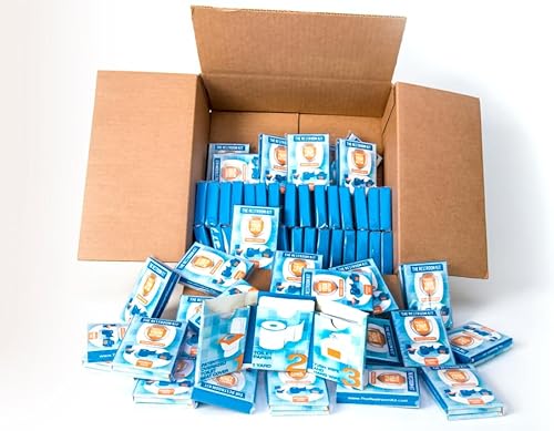 Miniatura 1 de El kit de baño es ideal para viajes (paquete de 60) portátil desechable de gran tamaño, papel higiénico de 3 pies de 3 capas, toallita de mano y