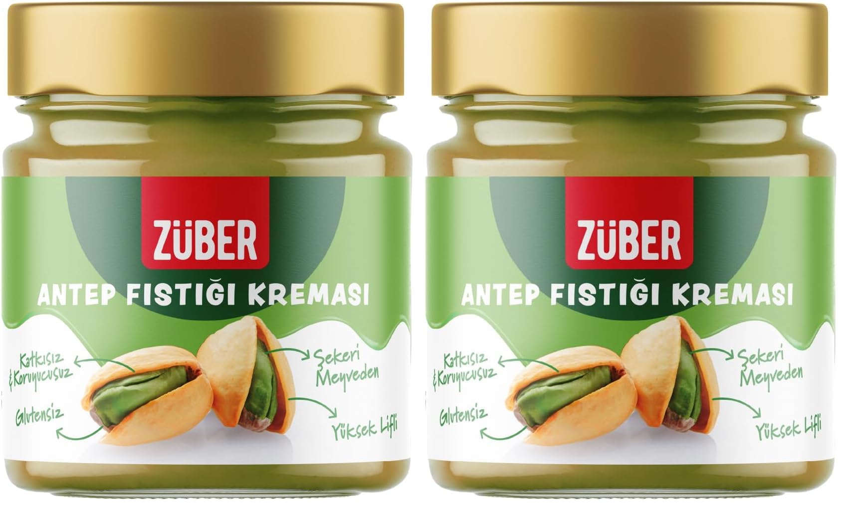 Züber Antep Fıstığı Kreması 200 gr (2 paketi)