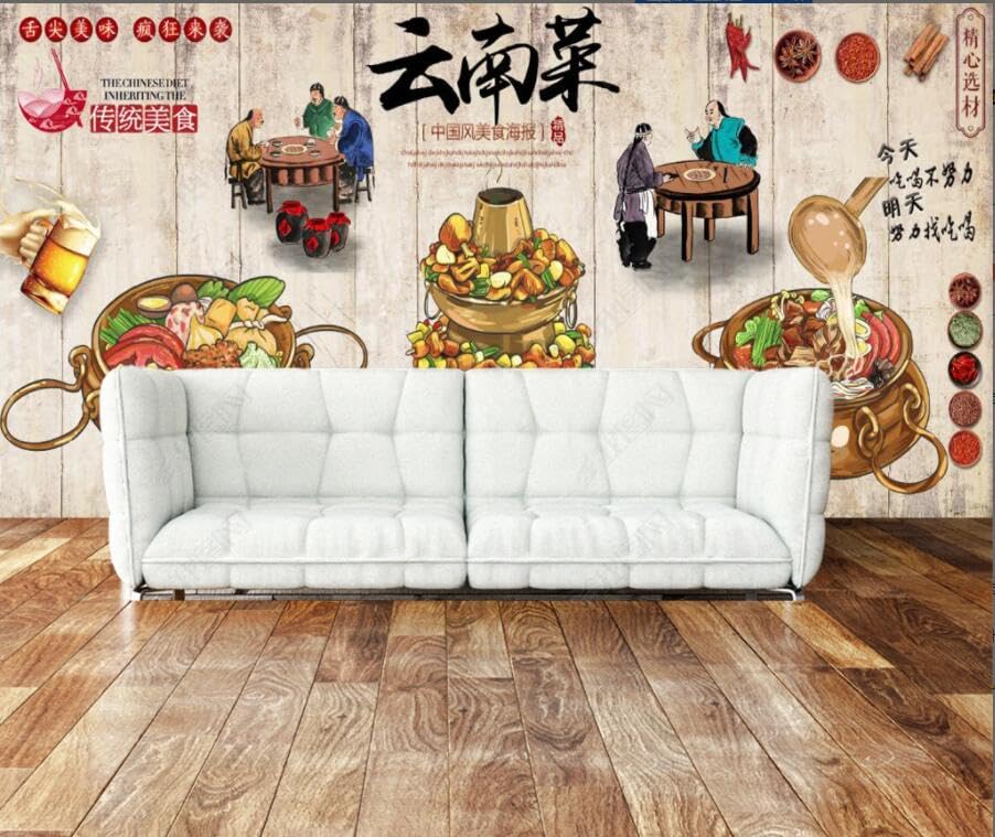 Peinture murale Yunnan décor rétro pour revêtement mural de cuisine vintage