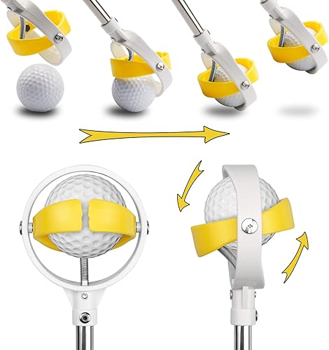 Miniatura 2 de Retriever de pelota de golf, telescópica para agua con cabeza lista para liberación de primavera, herramienta de recuperación de pelota de golf con