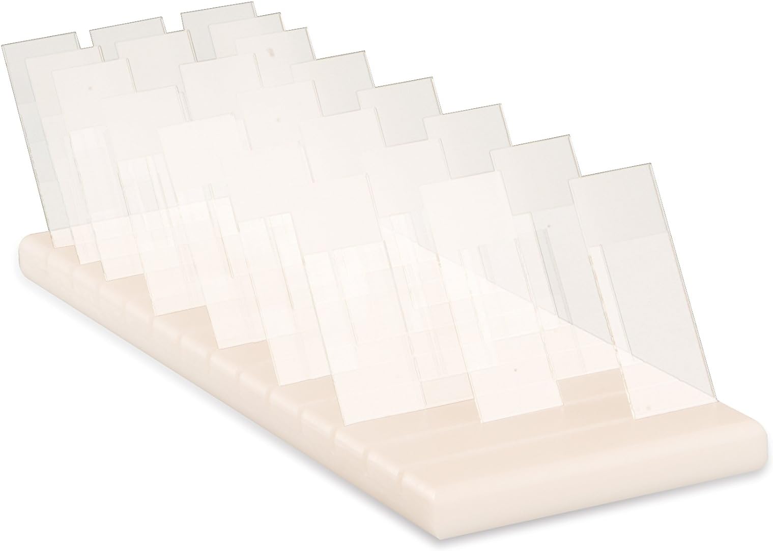 Heathrow ScientificHD15981A Slide Holder for up to 40 Slides Polyethylene 298 mm Length x 105 mm Width x 24 mm Height White
