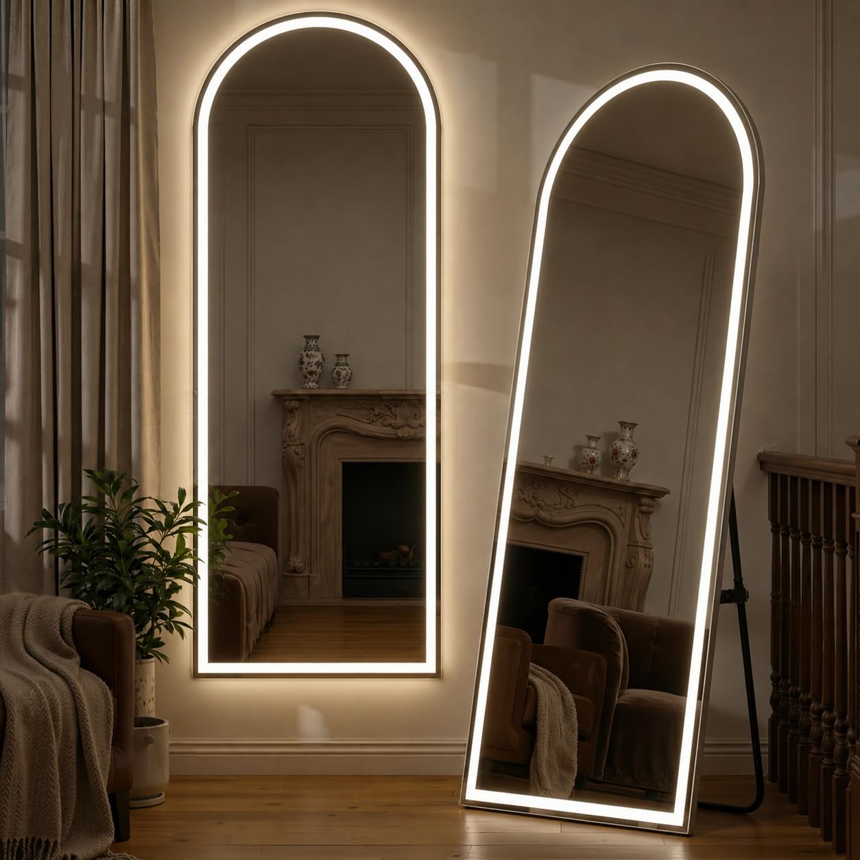 Simple Deluxe 63'x20' Arched Mirror