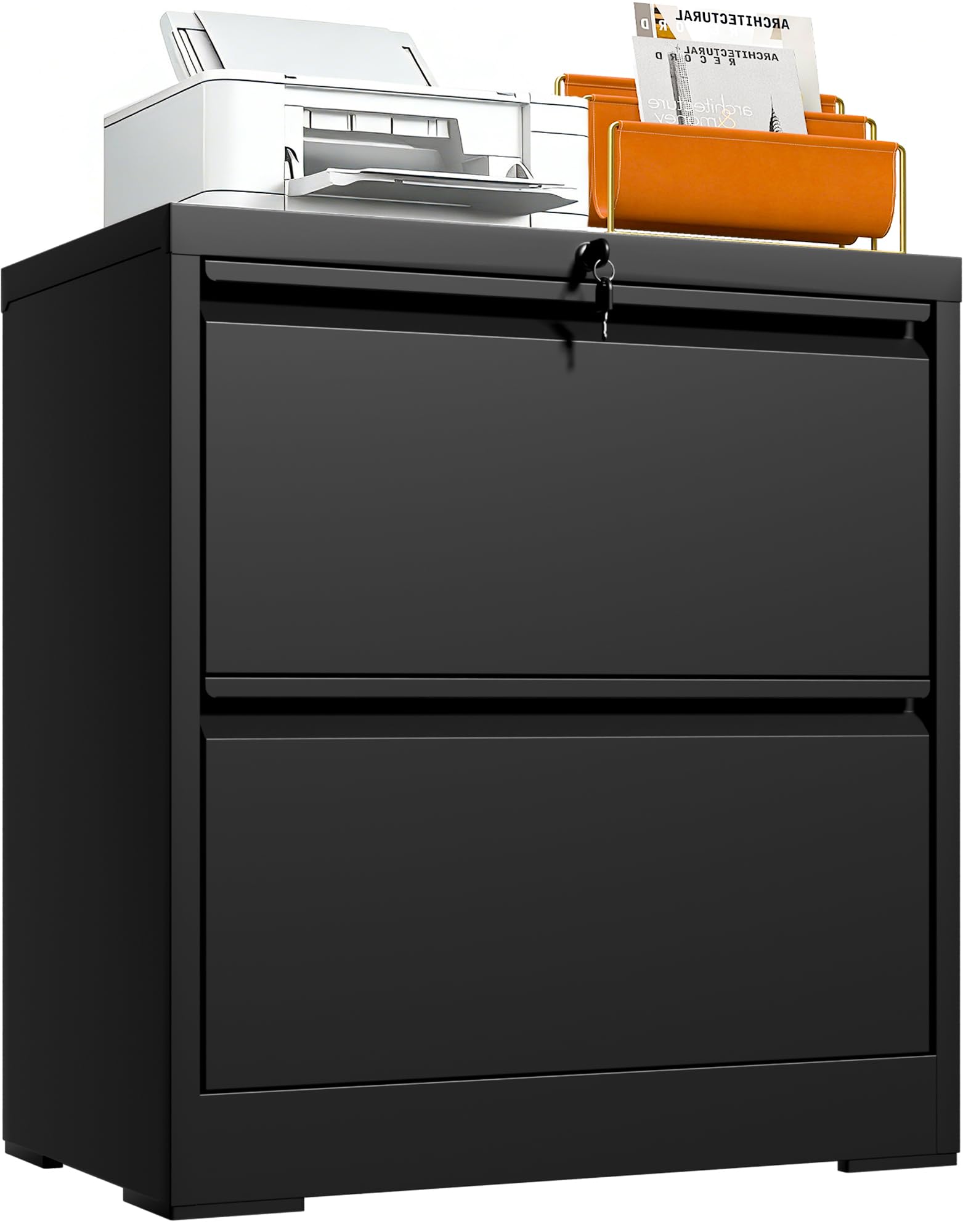 Two-Drawer Lateral File Cabinet with Lock