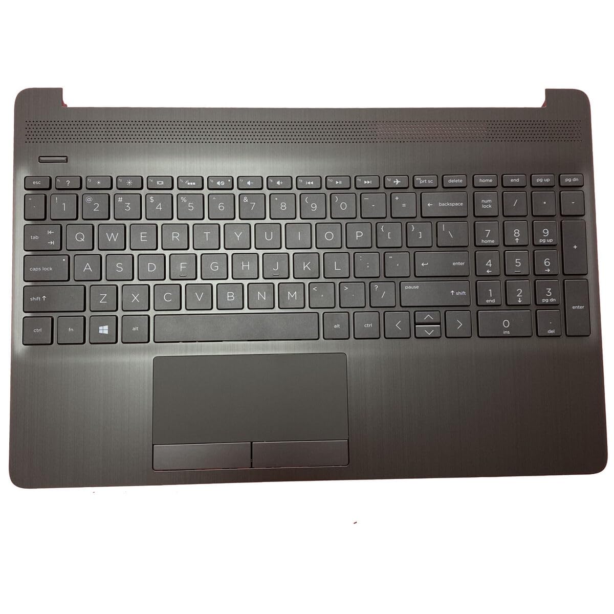 Compatible for HP 15-DW, 15S-DU Palmrest – Non-Backlit Keyboard and Touchpad Cover (L94460-001) 15T-DW 15DW 15S-DY 15S-DU (Black)-image-7