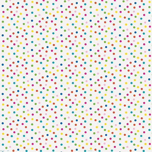 Multicolor Confetti Cake Birthday Paper Gift Wrap (30