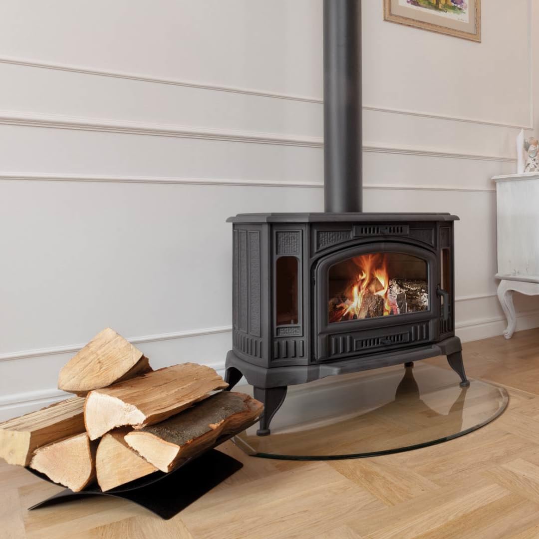 KRATKI Stufa a legna in ghisa KOZA K9 10 kW Ø130 A Stufe Retro & Vintage | Ghisa nero, efficienza 75%, classe A. Ecodesign.; combustione efficiente; basse emissioni; calore uniforme; struttura robusta