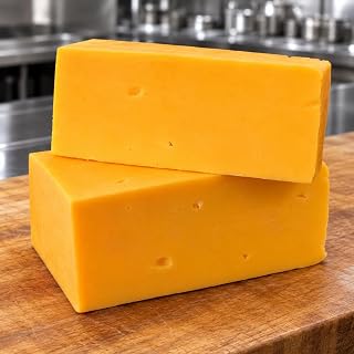 〈Global Wish PRO〉アメリカ産 レッドチェダーチーズ 業務用｜1kg・2kg・5kg 大容量｜切りたてでお届け｜ハンバーガー・ピザ・グラタン・パスタに｜American Red Cheddar Cheese for Foodservice | Fresh Cut Bulk Cheese (1kg)
