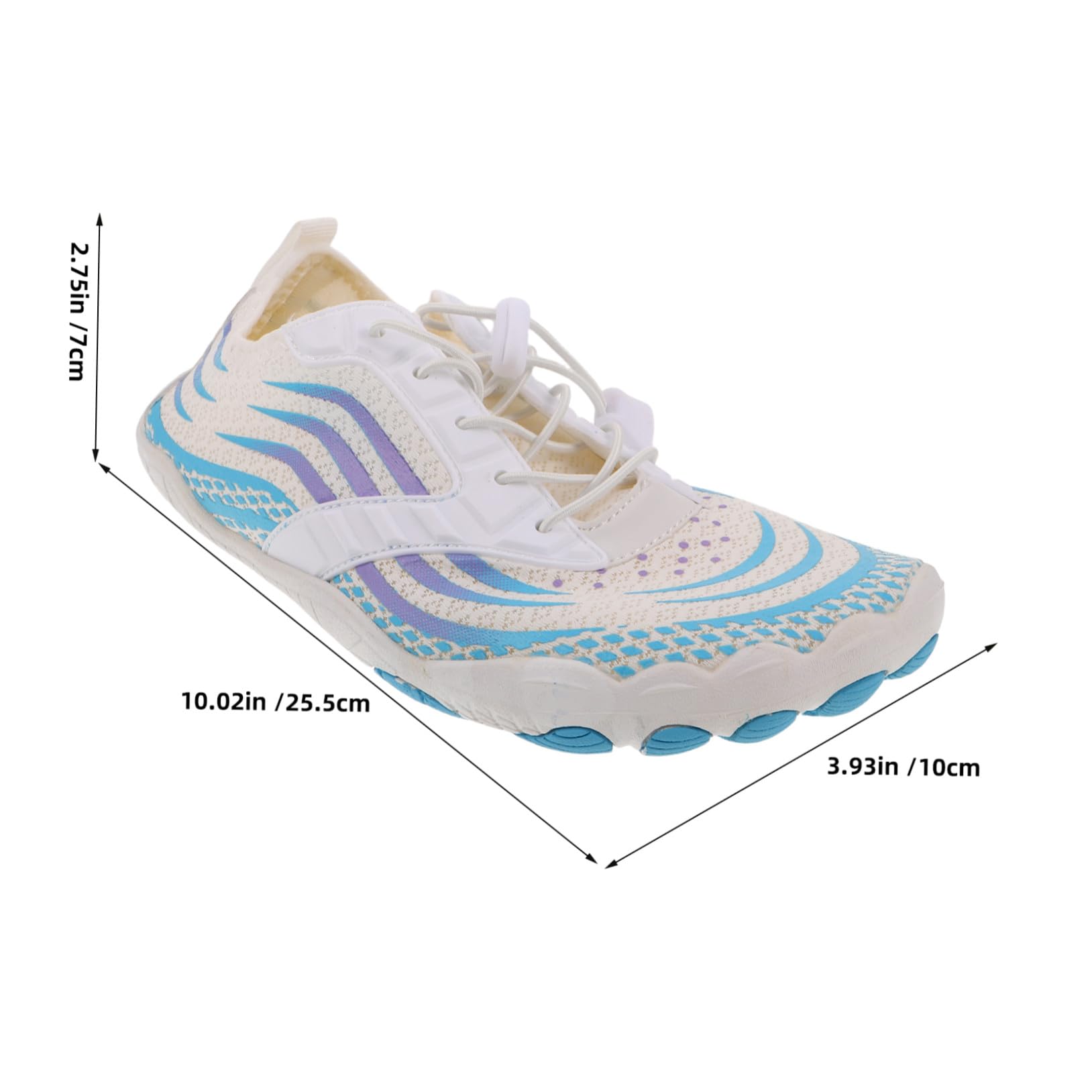 Zapatos de Agua Descalzos Unisex Talla 40, Secado Rápido y Antideslizante | 1 Par, Goma y Mesh Cloth, 25.5cm 8.5 US 6 Uk 38.5 Bra 40 Eu, Decoracion Verano