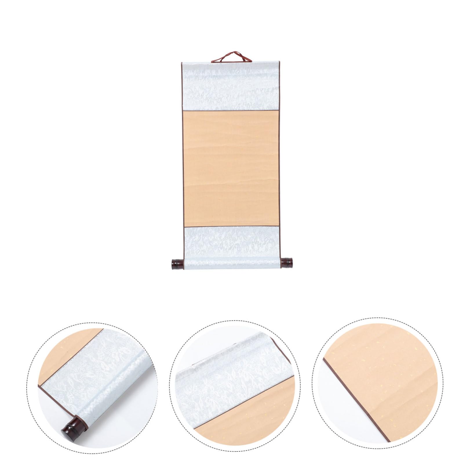 SHINEOFI 3 Piezas De Papel De Arroz Rollo De Lienzo Rollos De Papel En Papel De Pergamino Chino Pergamino De Pared Artístico Pancarta Blanca Papeles Rodantes Pergamino De