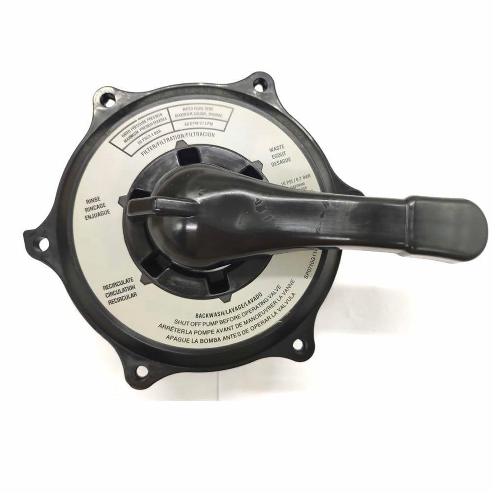 Couvercles et poignée de rechange pour pompe à sable de piscine pour valves multiports SPX0710X32, SP0710X62