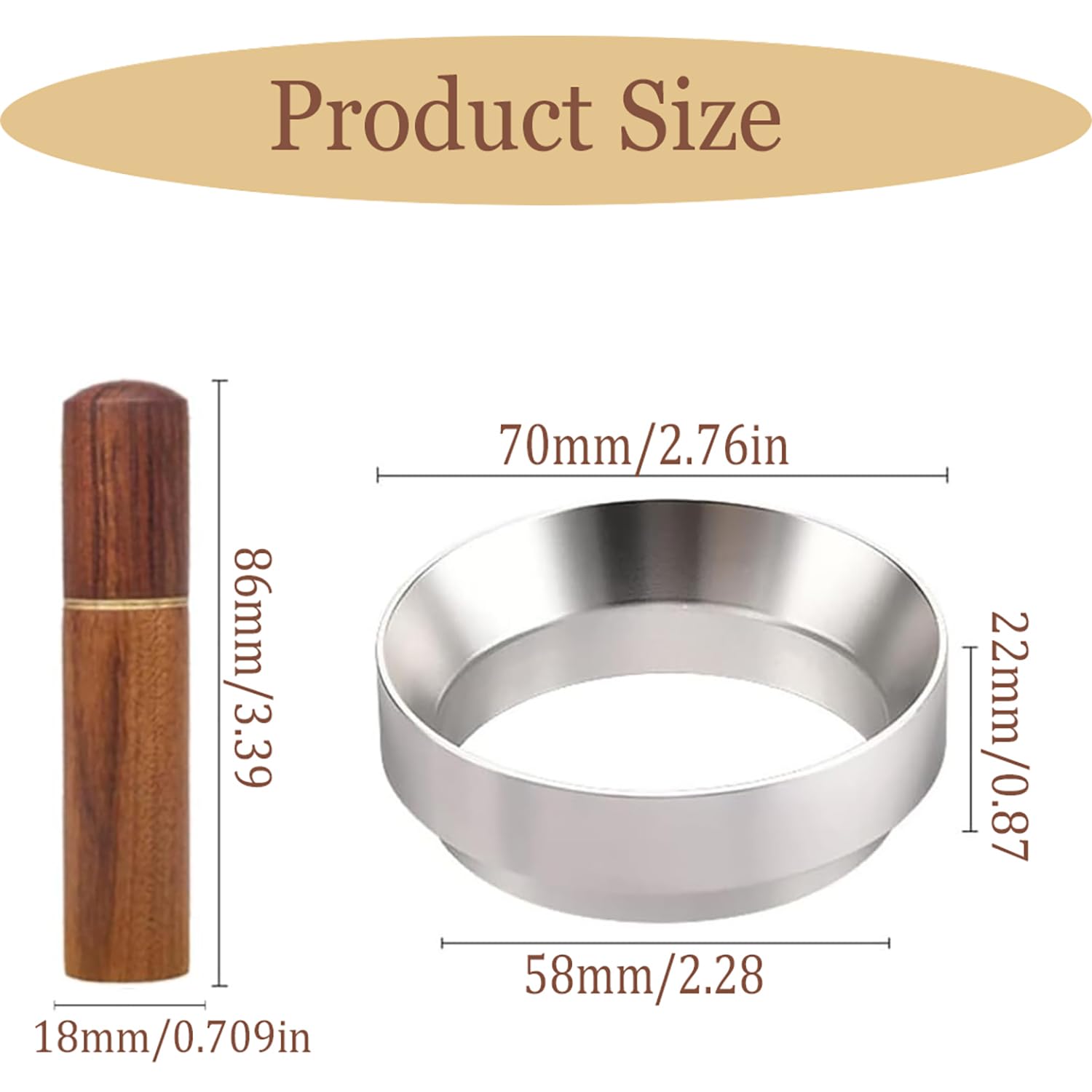 Anello Dosatore Caffè 58mm Magnetico - Per Macchine Espresso Professionali