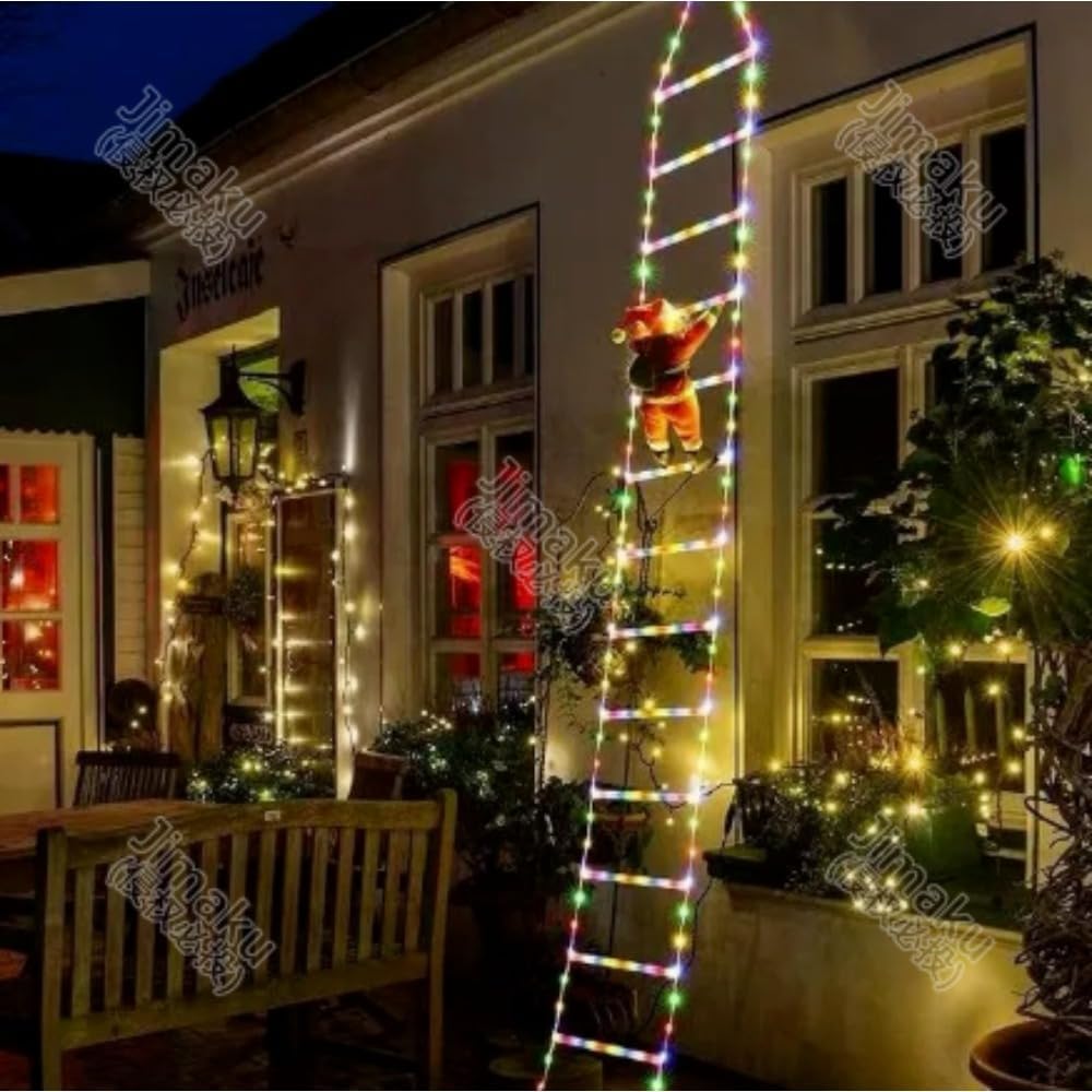 ブローライト はしごサンタ L 3P LIT-BL02L 4975149726110 サンタクロースのはしごライト、クリスマス装飾、LEDカラー、ショッピングモール/リビング/屋外/雰囲気作りに最適 (サンタクロースの
