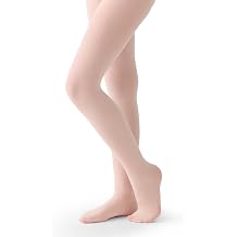 SKIDREAM 50D Girls' Dance Tights, Ultra Soft Opaque Footed Ballet Stockings