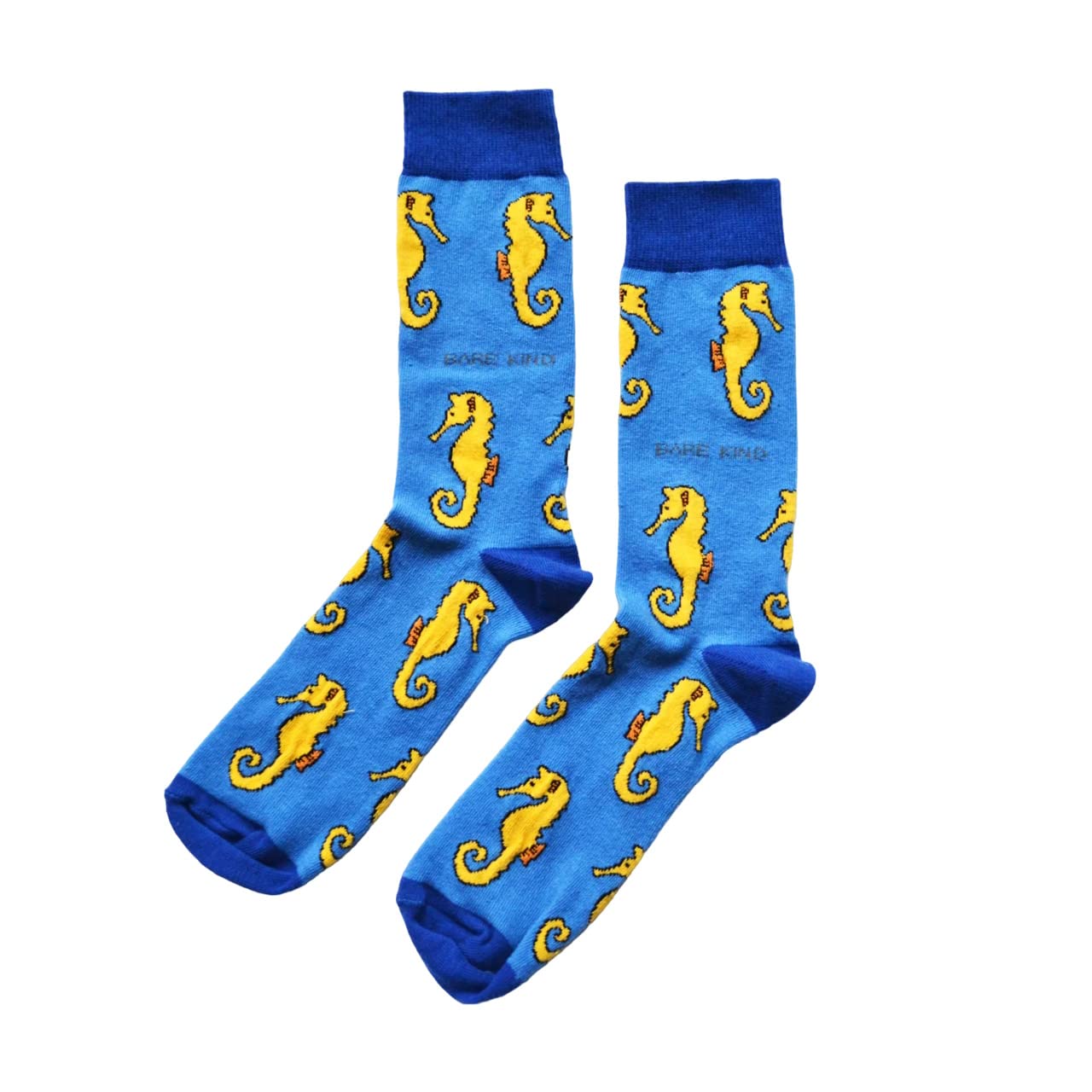 Bare Kind Blue Save The Seahorses Soft Bamboo Socks, Uk 7-11