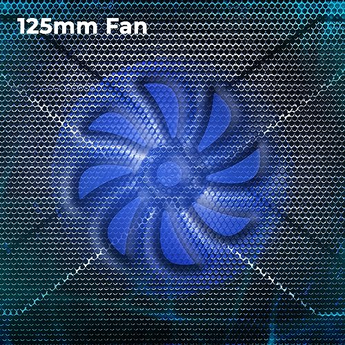 Zebronics NC2100 Laptop Cooling Stand with 125mm Fan, Silent Operation, LED Light, Supports up to 15.6 inch Laptops and Retractable Stand - Image 3