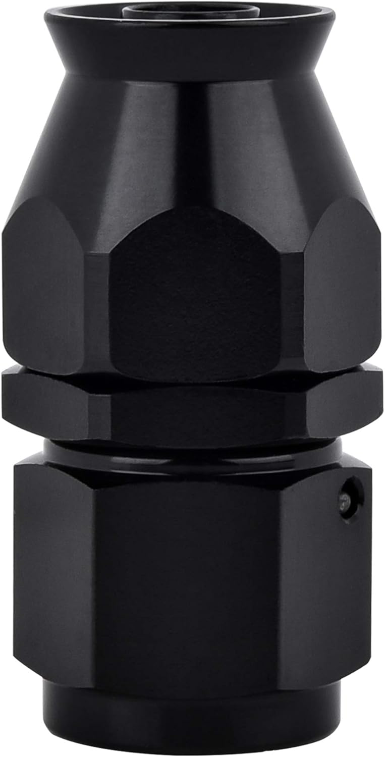 EVIL ENERGY 6AN PTFE Hose End Fitting Straight Black for PTFE Hose Only