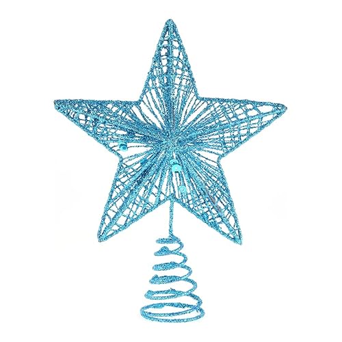 VILLFUL Christmas Tree Topper Star Beautiful Iron Art Christmas Treetop Star Sturdy Glitter Decoration