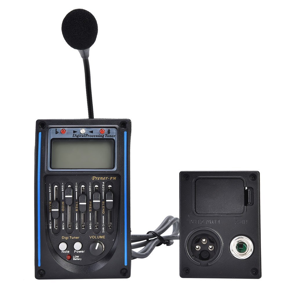 Preamplificatore Chitarra Sintonizzatore Digitale Equalizzatore 5 Bande Pickup per Chitarra Equalizzatore Pickup per Chitarra