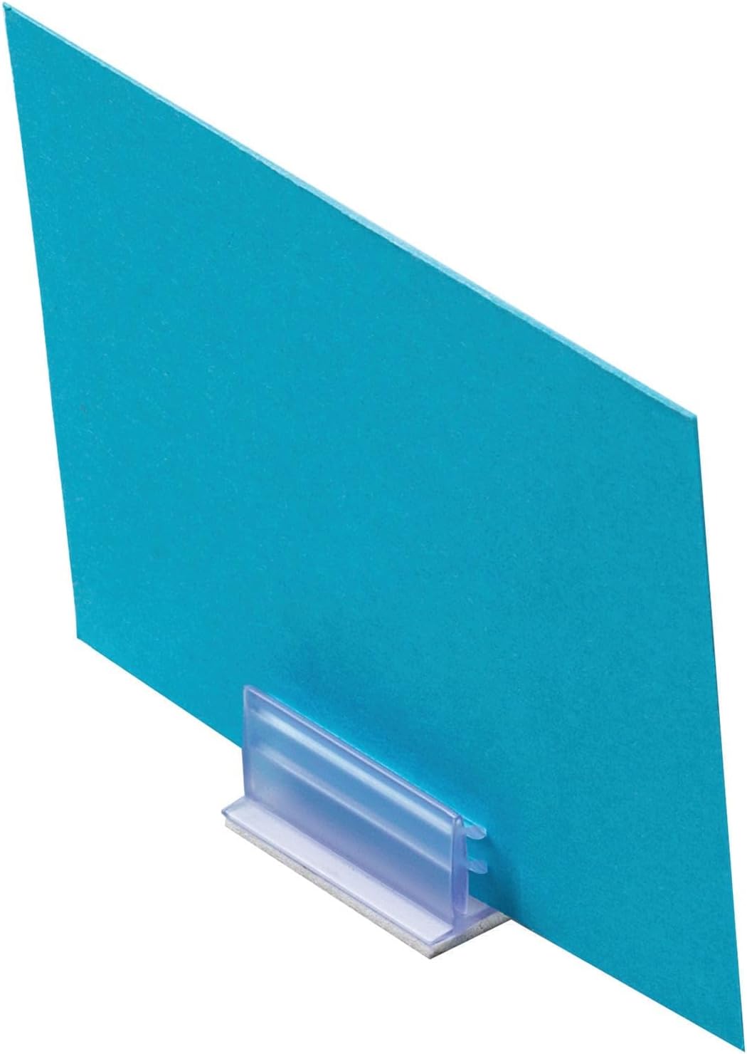 Deflect-O® SuperGrip® Sign Holder, 1/2H x 1W x 1/2D, Clear, Pack of 50