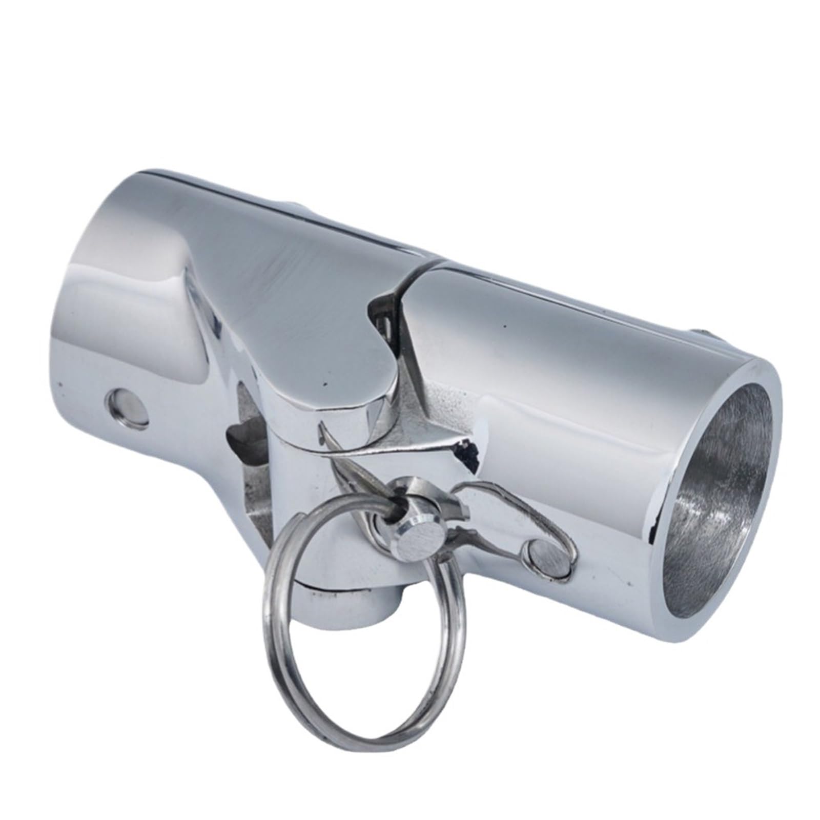 22 25mm Boat Hardware Pole Railing Mast Canopy Stainless Steel 316 Tube Pipe Folding Swivel Coupling Connector