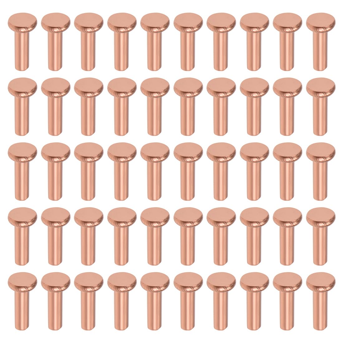 Brandclub - uxcell 100Pcs Copper Solid Rivets, 5/64