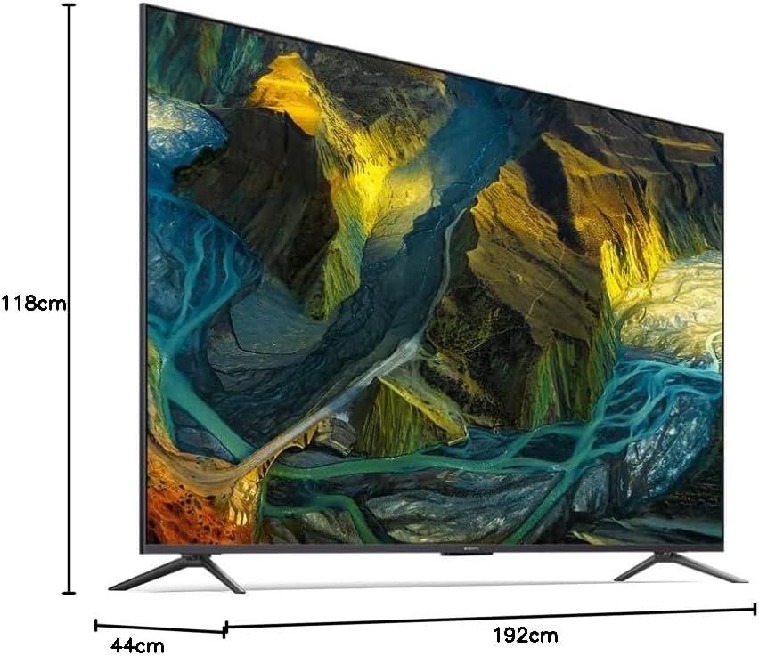 Diagram showing the dimensions of the Xiaomi TV Max 86 Inch.