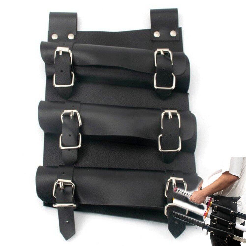 Wudaizhi Men's Style1 Sword Holder Belt Medieval Retro Leather Sword Frog Adjustable Waist Sheath Scabbard Holder Rapier Knight Sword Belt