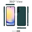 Pikkme Samsung Galaxy A25 5G Back Cover Camera Protection Shockproof Soft Matte Silicone Back Case for Samsung Galaxy A25 5G (Green) gallery image