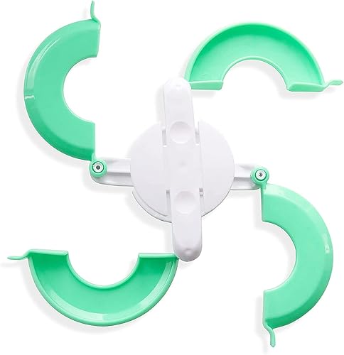 Miniatura 5 de Allazone Juego de 57 piezas de herramientas para hacer pompones con fabricante de pompones, hilo de 12 colores, bolas de pelusa para manualidades,