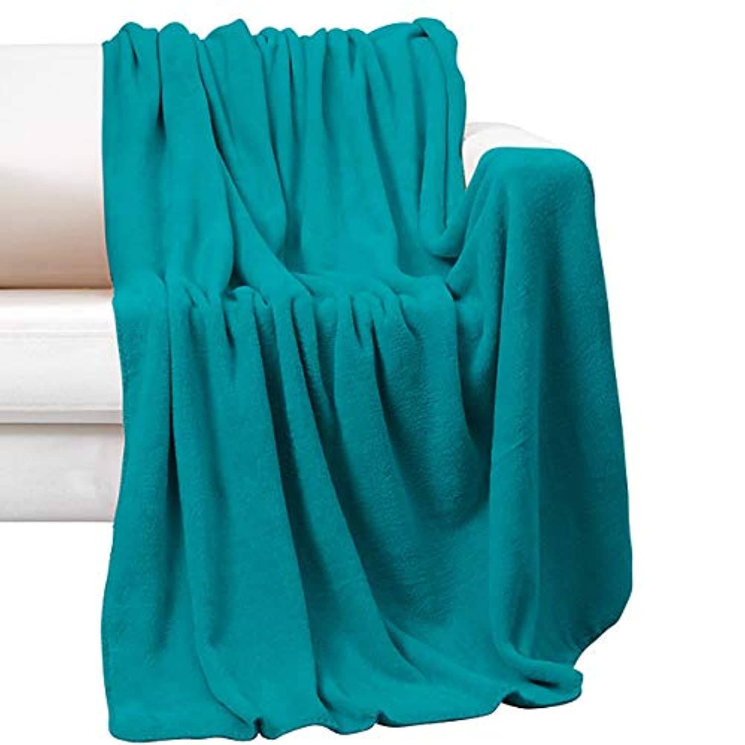 Soft Flannel Fleece Blanket, Turquoise, Single Size, 200 * 160 cm