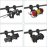 Vista 4 de UTV - Estante para armas, barra enrollable UTV para pistolas/arcos, se adapta a barras de rollo de 1.75 a 2 pulgadas compatibles con Polaris RZR